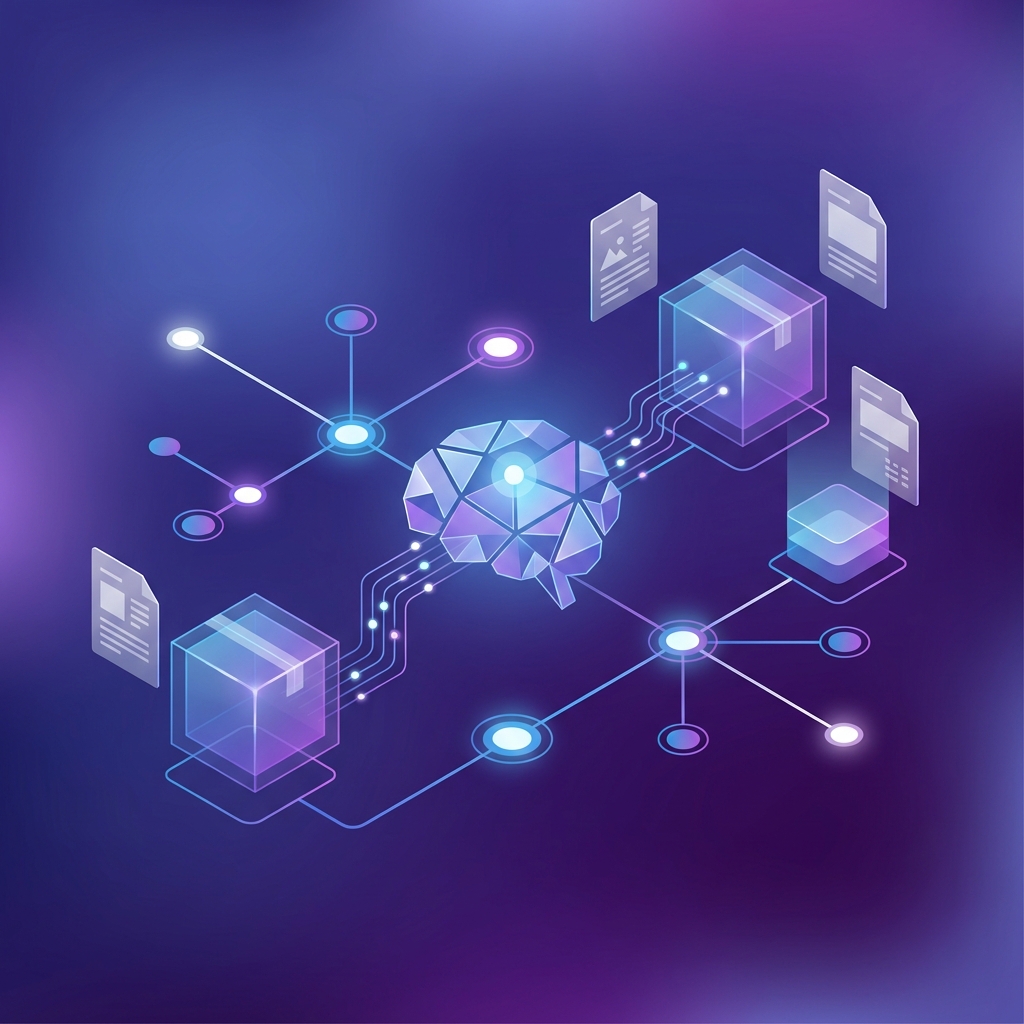 AI-powered content generation illustration