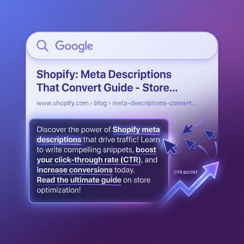 Google search results showing optimized meta descriptions for e-commerce